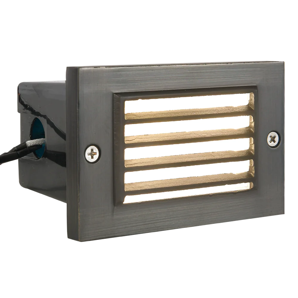Abba Lighting STB02 3W LED AC/DC 12V COB Dark Brass Step Light