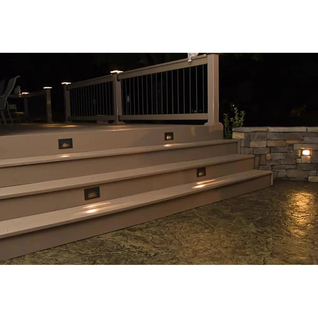 Abba Lighting STB02 3W LED AC/DC 12V COB Dark Brass Step Light