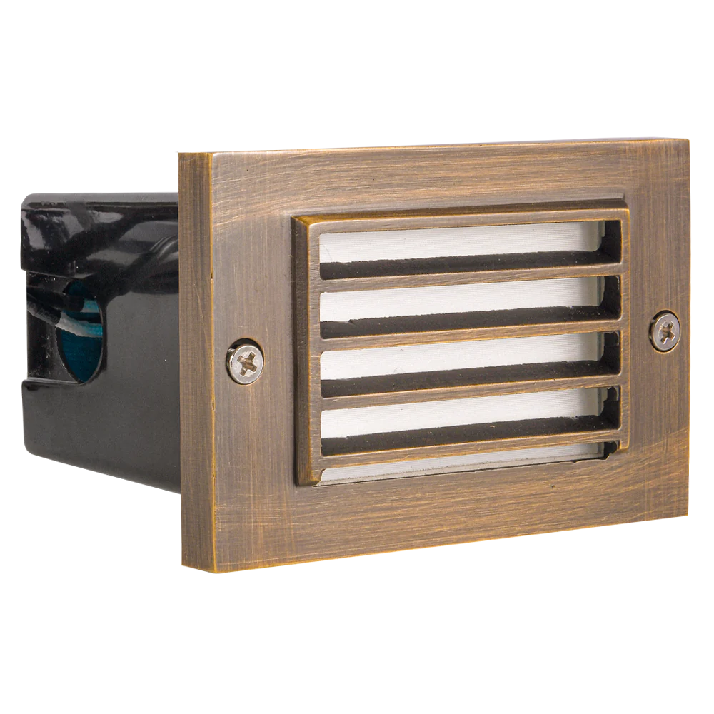 Abba Lighting STB02 3W LED AC/DC 12V COB Natural Brass Step Light