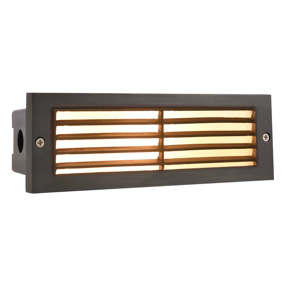 Abba Lighting STB03 3W LED AC/DC 12V COB Dark Brass Step Light