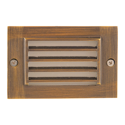 Abba Lighting STB07 2W LED AC/DC 12V Natural Brass Step Light