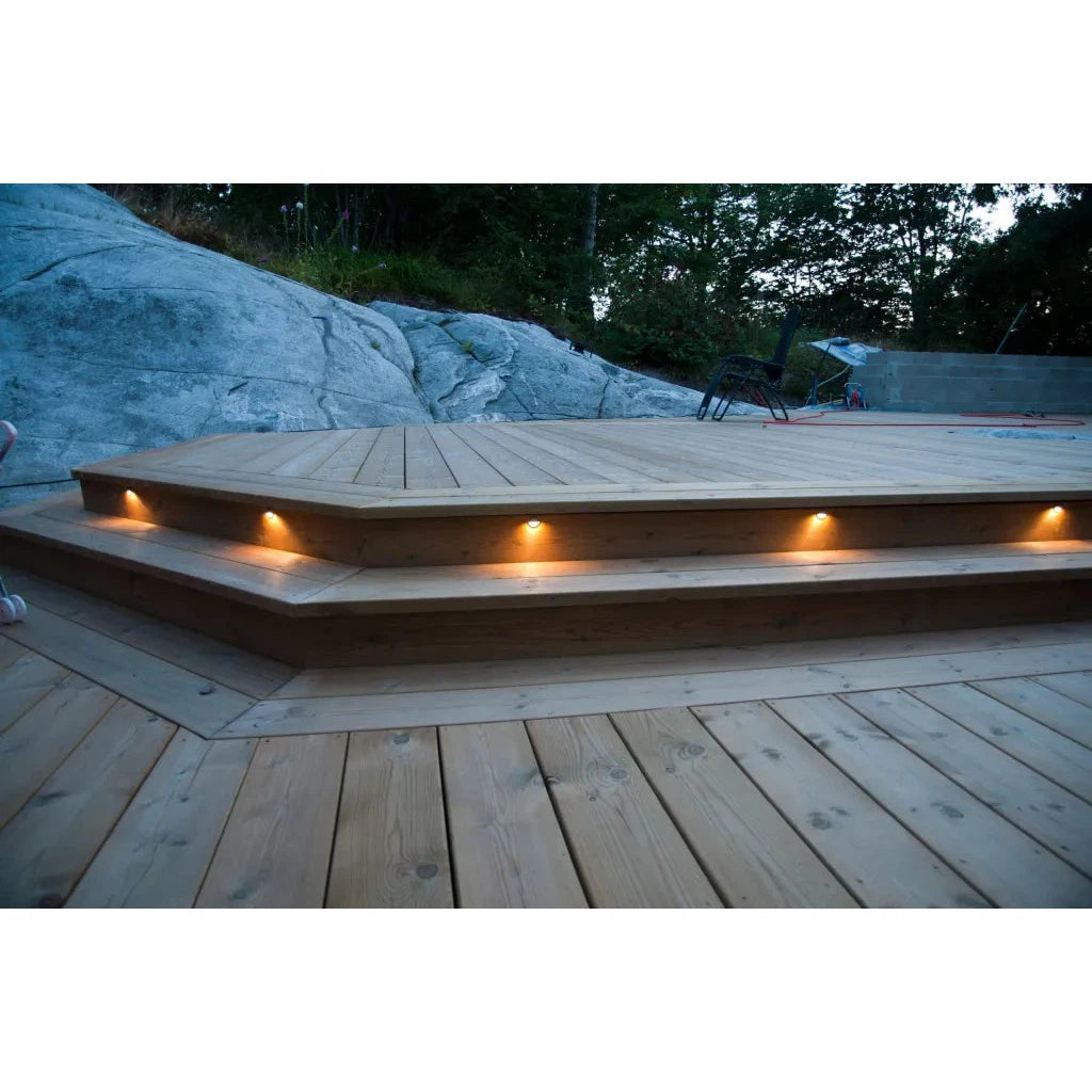 Abba Lighting STB09 Natural Brass Deck Light