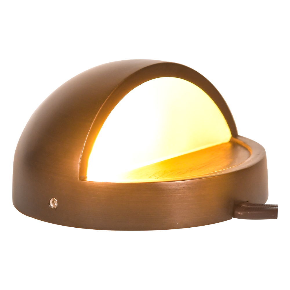Abba Lighting STB09 Natural Brass Deck Light