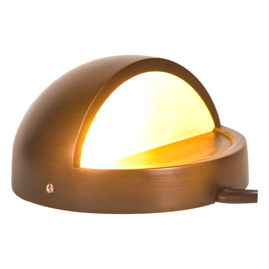 Abba Lighting STB09 Natural Brass Deck Light