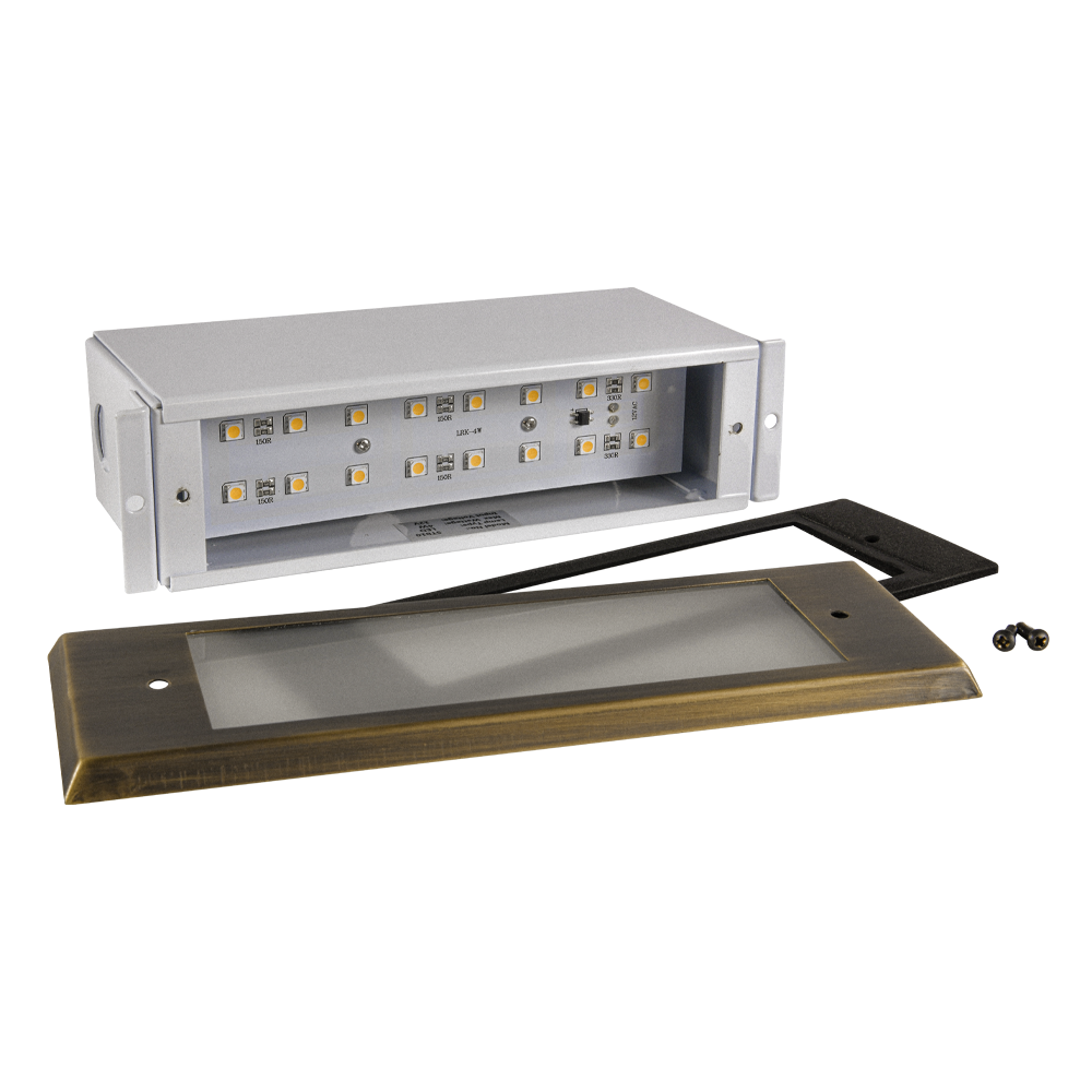 Abba Lighting STB10 4W LED AC/DC 12V Nattural Brass Step Light