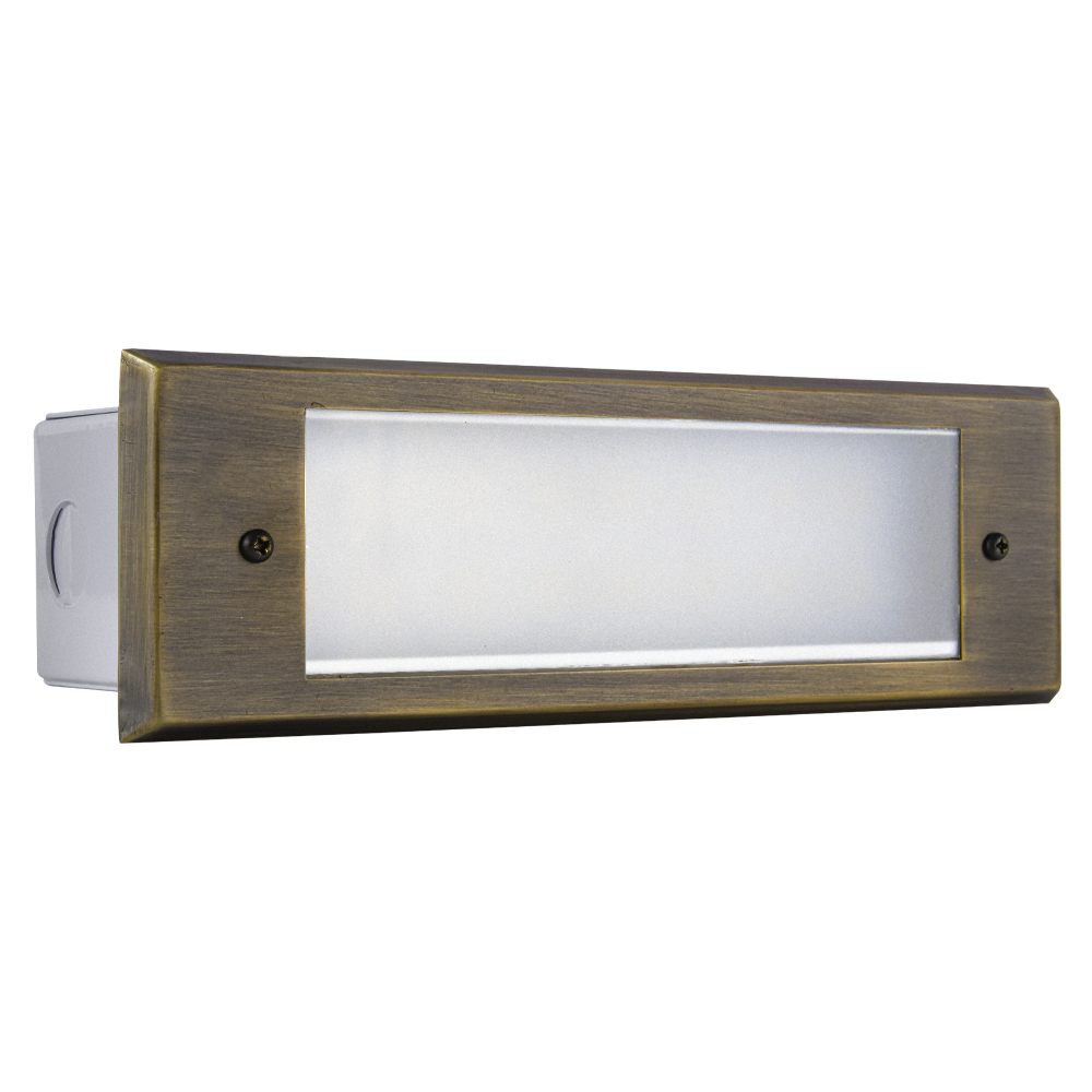 Abba Lighting STB10 4W LED AC/DC 12V Nattural Brass Step Light