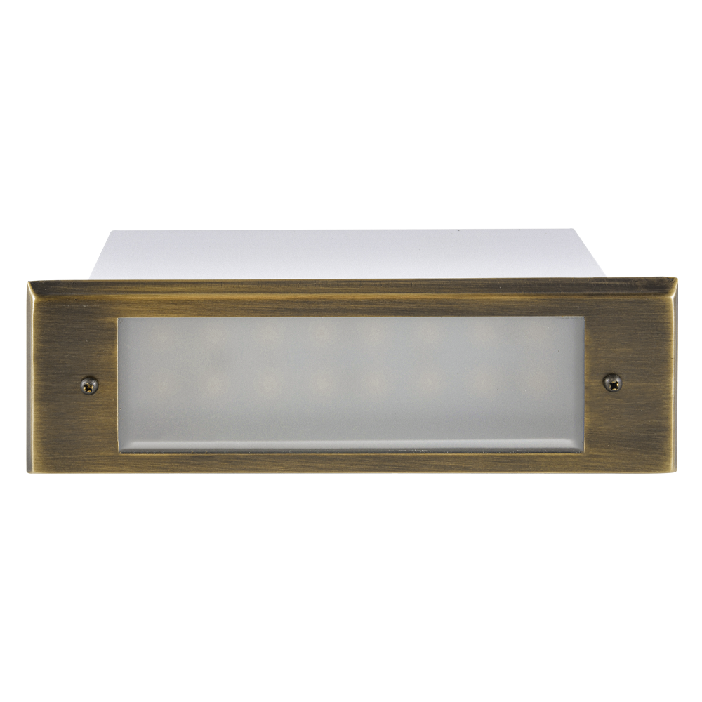 Abba Lighting STB10 4W LED AC/DC 12V Nattural Brass Step Light