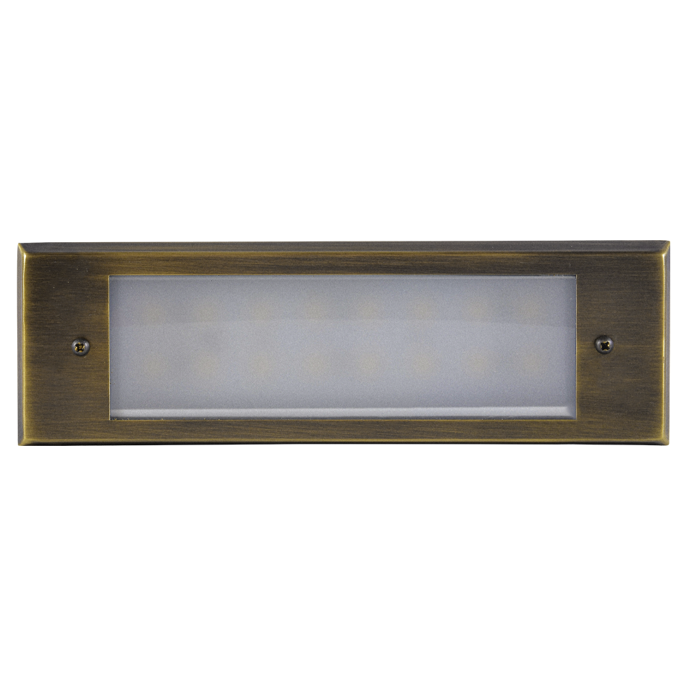 Abba Lighting STB10 4W LED AC/DC 12V Nattural Brass Step Light