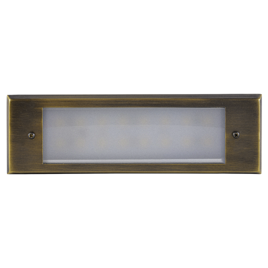 Abba Lighting STB10 4W LED AC/DC 12V Nattural Brass Step Light