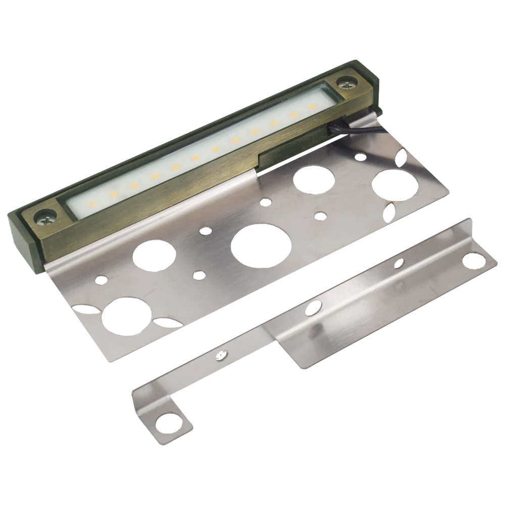 Abba Lighting STB12 3W AC/DC LED 12V 5000K Brass Hardscape/Edge Light