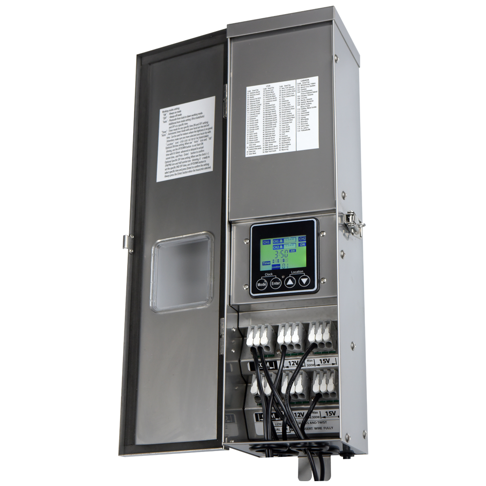 Abba Lighting STS600 600W Digital Stainless Steel Transformer