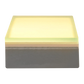 Abba Lighting Square Shaped 1.3W LED 12V DC White with Frosted Tempered Glass 3000K Brick Light