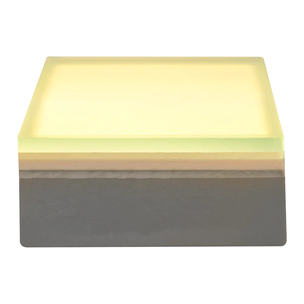 Abba Lighting Square Shaped 1.3W LED 12V DC White with Frosted Tempered Glass 3000K Brick Light