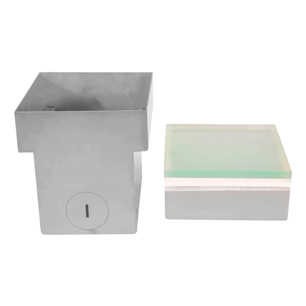 Abba Lighting Square Shaped 1.3W LED 12V DC White with Frosted Tempered Glass 3000K Brick Light