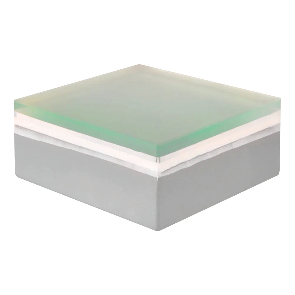 Abba Lighting Square Shaped 1.3W LED 12V DC White with Frosted Tempered Glass 3000K Brick Light
