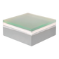 Abba Lighting Square Shaped 1.3W LED 12V DC White with Frosted Tempered Glass RGB Brick Light