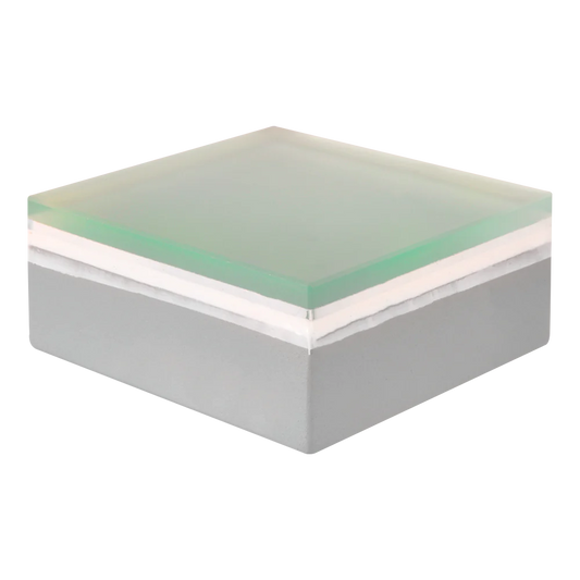 Abba Lighting Square Shaped 1.3W LED 12V DC White with Frosted Tempered Glass RGB Brick Light