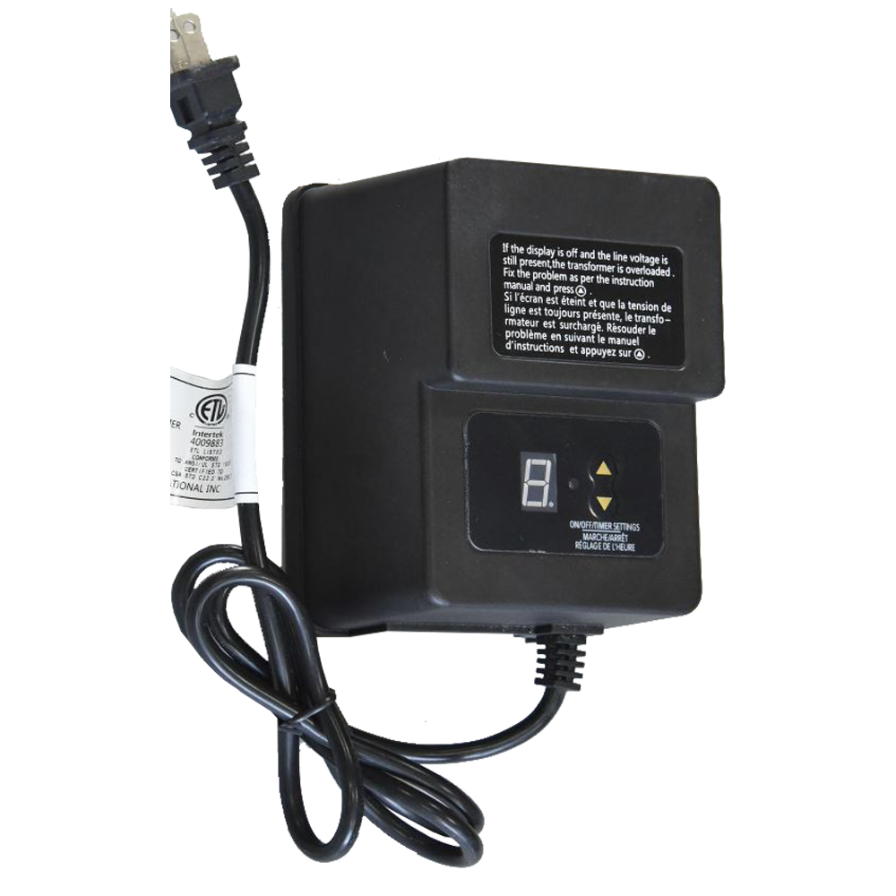 Abba Lighting TS200 200W AC 12V Digital Plastic Transformer