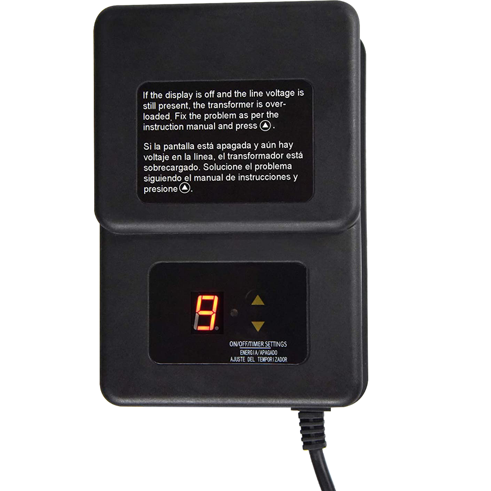 Abba Lighting TS200 200W AC 12V Digital Plastic Transformer