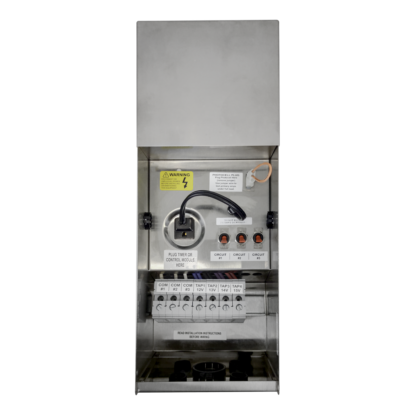 Abba Lighting TSR900 900W Manual Stainless Steel Transformer