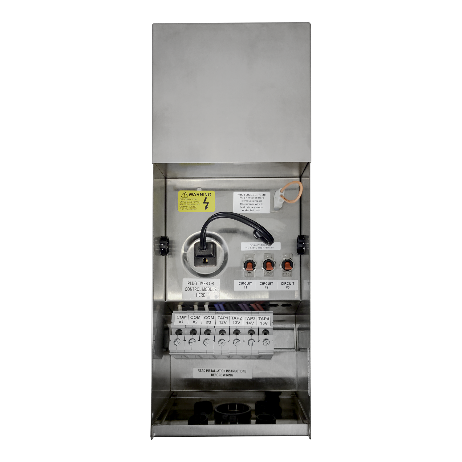 Abba Lighting TSR900 900W Manual Stainless Steel Transformer