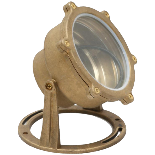 Abba Lighting ULB02 12V Brass Flood/Underwarer Pond Light