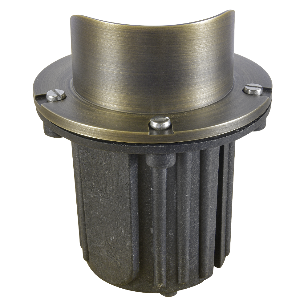 Abba Lighting UNB03 MR16 LED 12V Brass Shielded Well Light