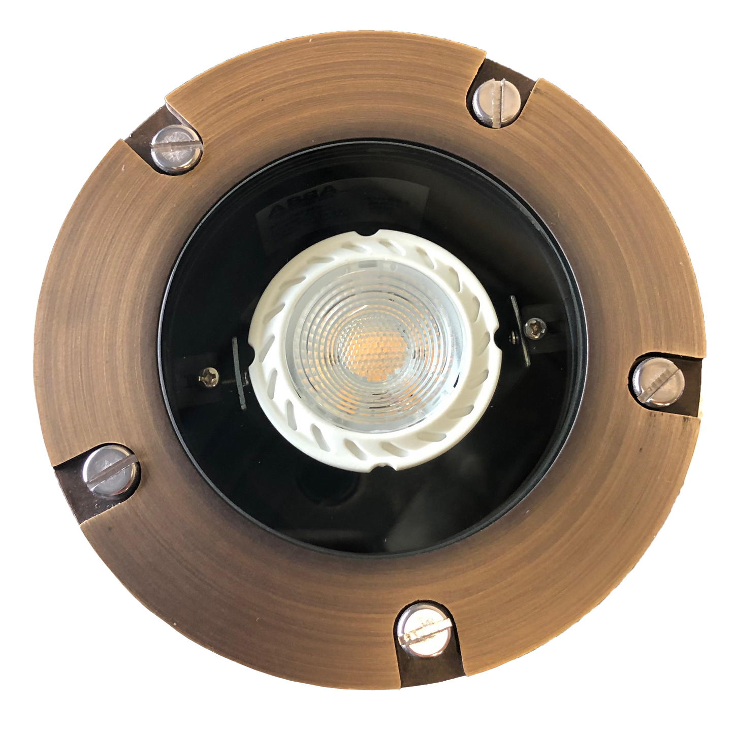 Abba Lighting UNB04 MR16 LED 12V Natural Brass Well Light