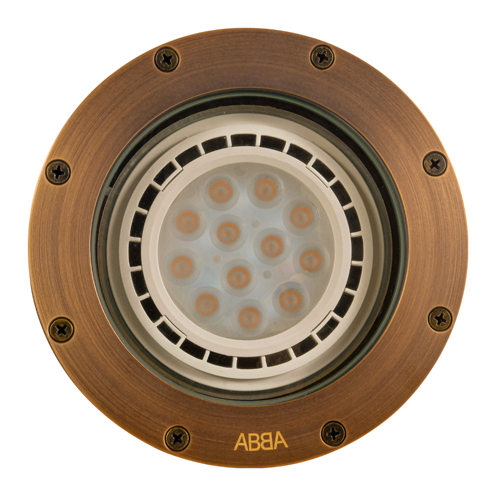 Abba Lighting UNB08 PAR36 12V Brass Well Light