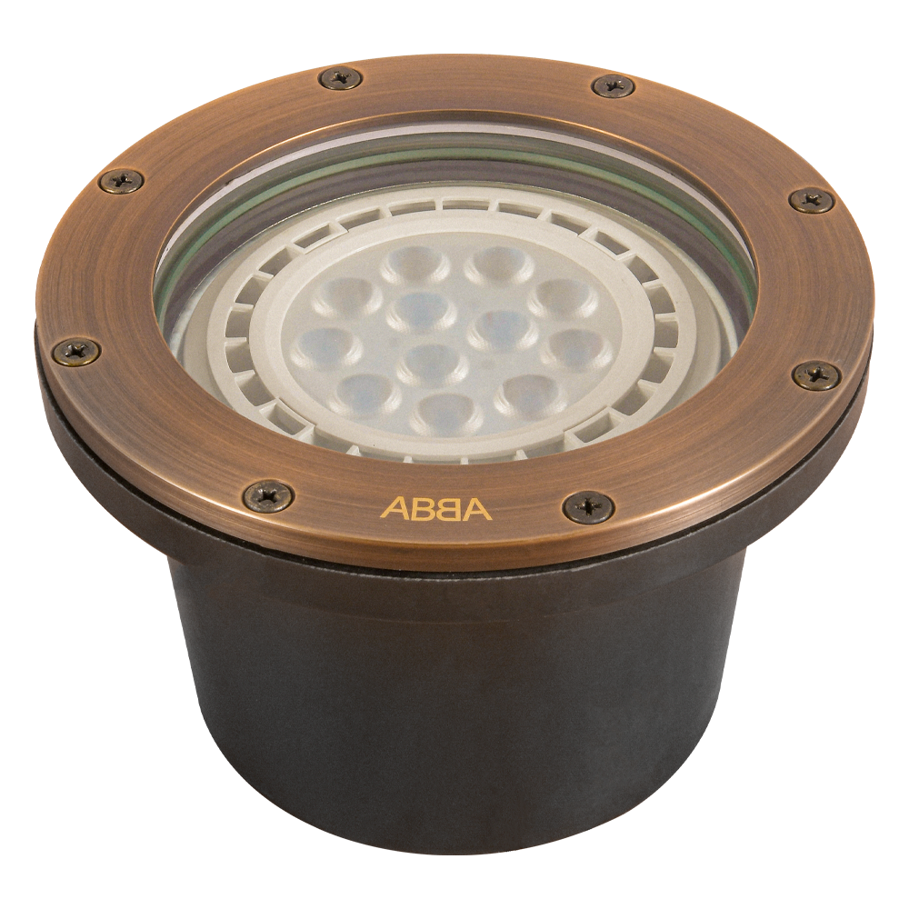 Abba Lighting UNB08 PAR36 12V Brass Well Light