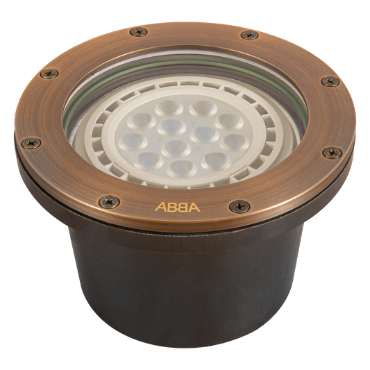 Abba Lighting UNB08 PAR36 12V Brass Well Light