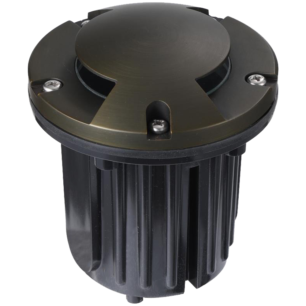 Abba Lighting UNB10 MR16 LED 12V Brass Bi-Directional Well Light