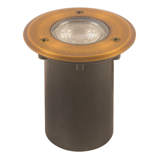 Abba Lighting UNB12 MR16 LED 12V Cast Brass Well Light
