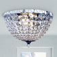 All The Rages 2-Light Victoria Crystal Rain Drop Ceiling Light Flushmount