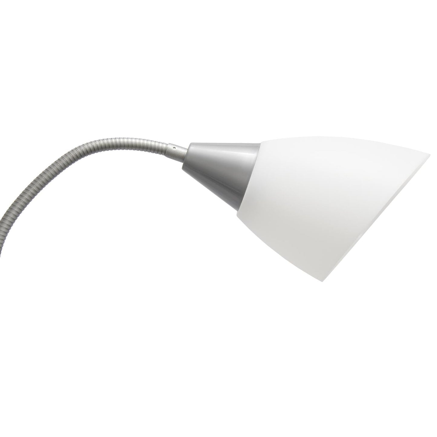All The Rages 67" Silver 5-Light Adjustable Gooseneck Floor Lamp With Blue, White & Gray Shades