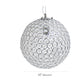 All The Rages Elegant Designs 12" Round Genuine Crystal Ball Pendant Sphere With Chrome Accents