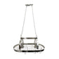 All The Rages Elegant Designs Brushed Nickel 2-Light Kitchen Pot Rack With Downlights