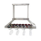 All The Rages Elegant Designs Brushed Nickel 2-Light LED Overhead Wine Rack Downlight