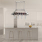 All The Rages Elegant Designs Brushed Nickel 2-Light LED Overhead Wine Rack Downlight