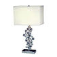 All The Rages Elegant Designs Chrome Finish Prismatic Crystal Sequin Table Lamp