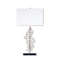 All The Rages Elegant Designs Chrome Finish Prismatic Crystal Sequin Table Lamp