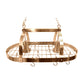 All The Rages Elegant Designs Copper 2-Light Kitchen Pot Rack With Downlights