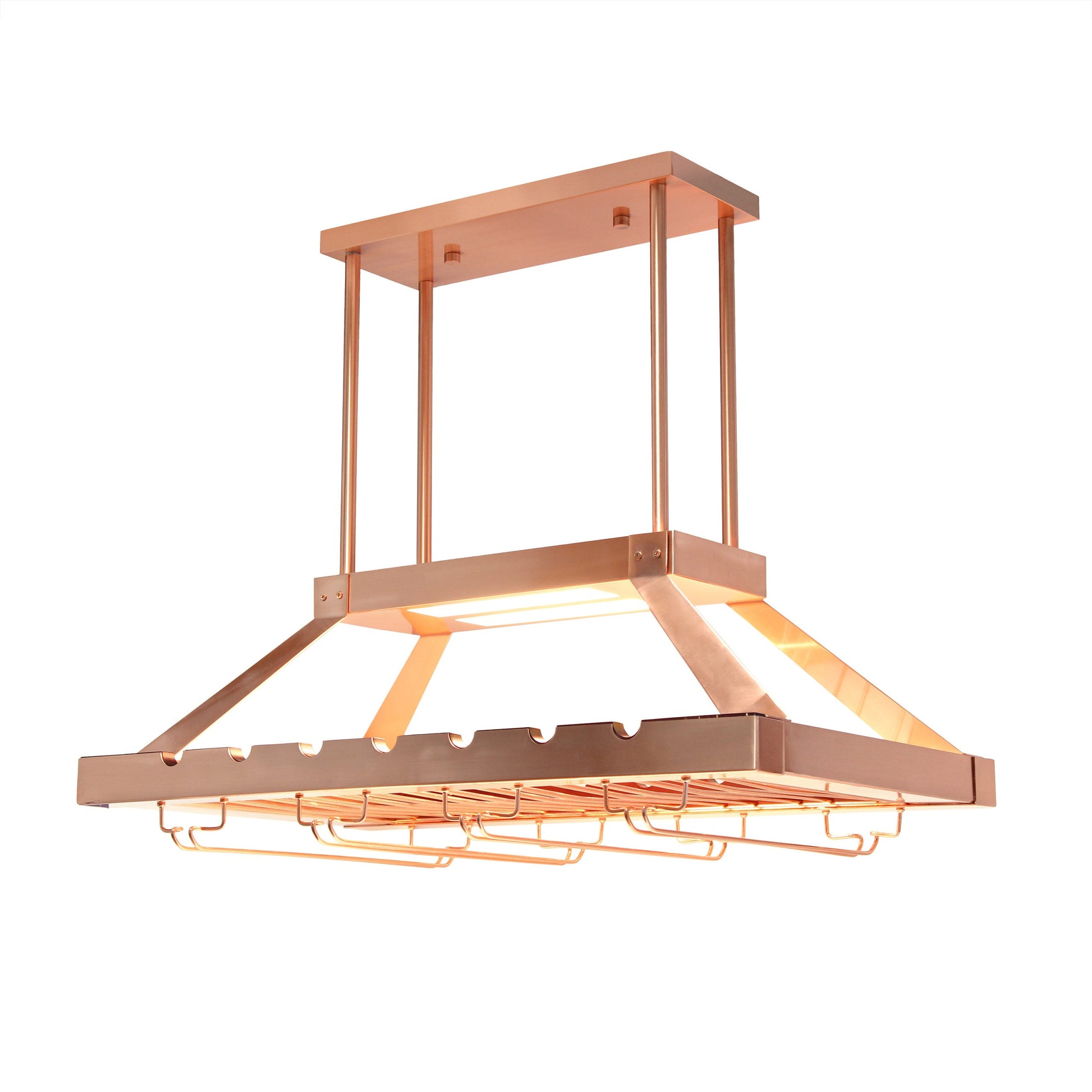 All The Rages Elegant Designs Copper 2-Light LED Overhead Wine Rack Downlight