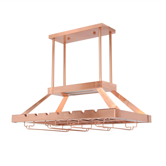All The Rages Elegant Designs Copper 2-Light LED Overhead Wine Rack Downlight