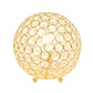 All The Rages Elegant Designs Gold Finish 8" Elipse Crystal Ball Sequin Table Lamp
