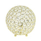 All The Rages Elegant Designs Gold Finish 8" Elipse Crystal Ball Sequin Table Lamp