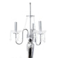 All The Rages Elegant Designs Gray Finish Romantic Sheer Shade Table Lamp With Hanging Crystals
