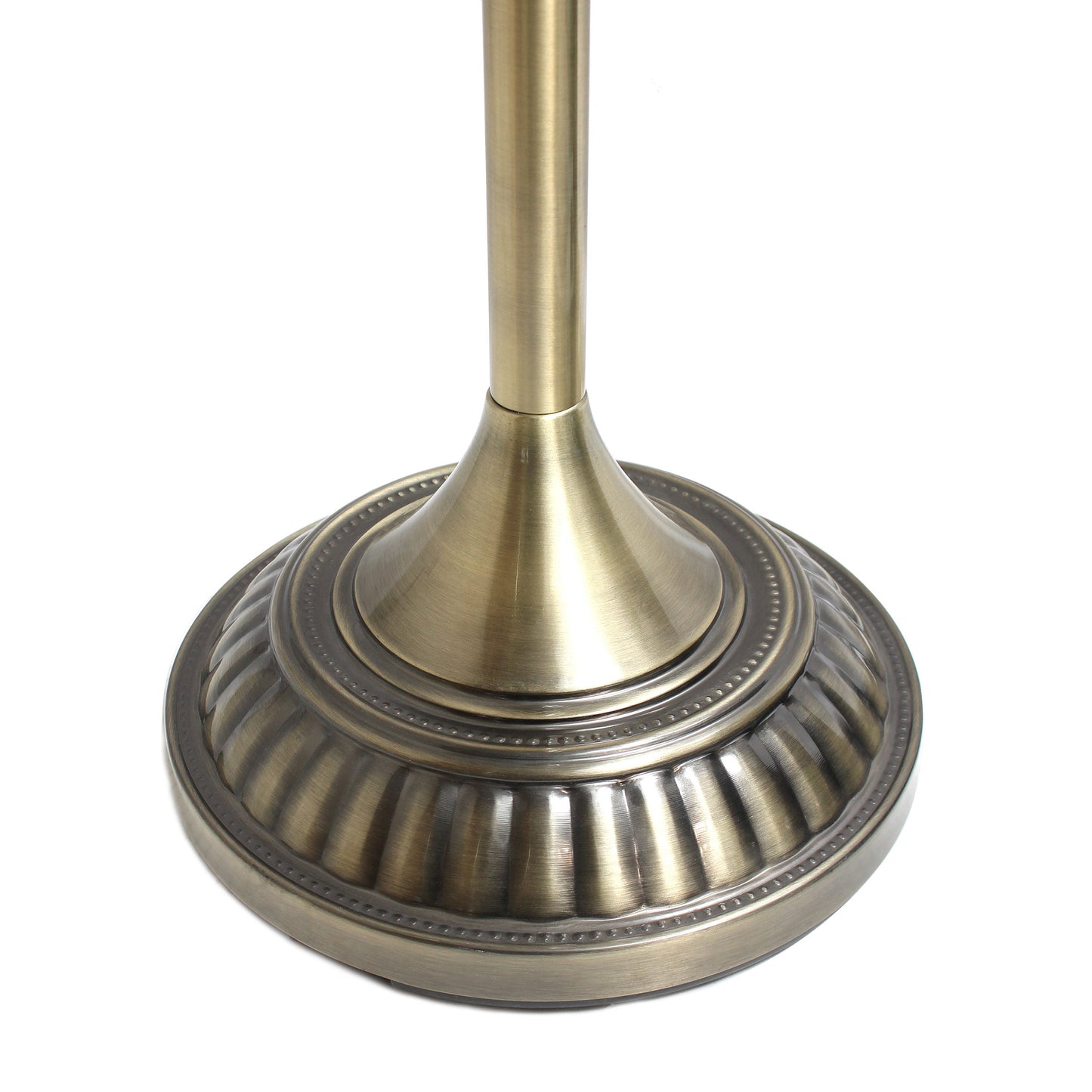 All The Rages Elegant Designs Marbleized White Glass Shade With Antique Brass Finish Torchiere Floor Lamp