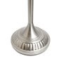 All The Rages Elegant Designs Marbleized White Glass Shade With Brushed Nickel Finish Torchiere Floor Lamp