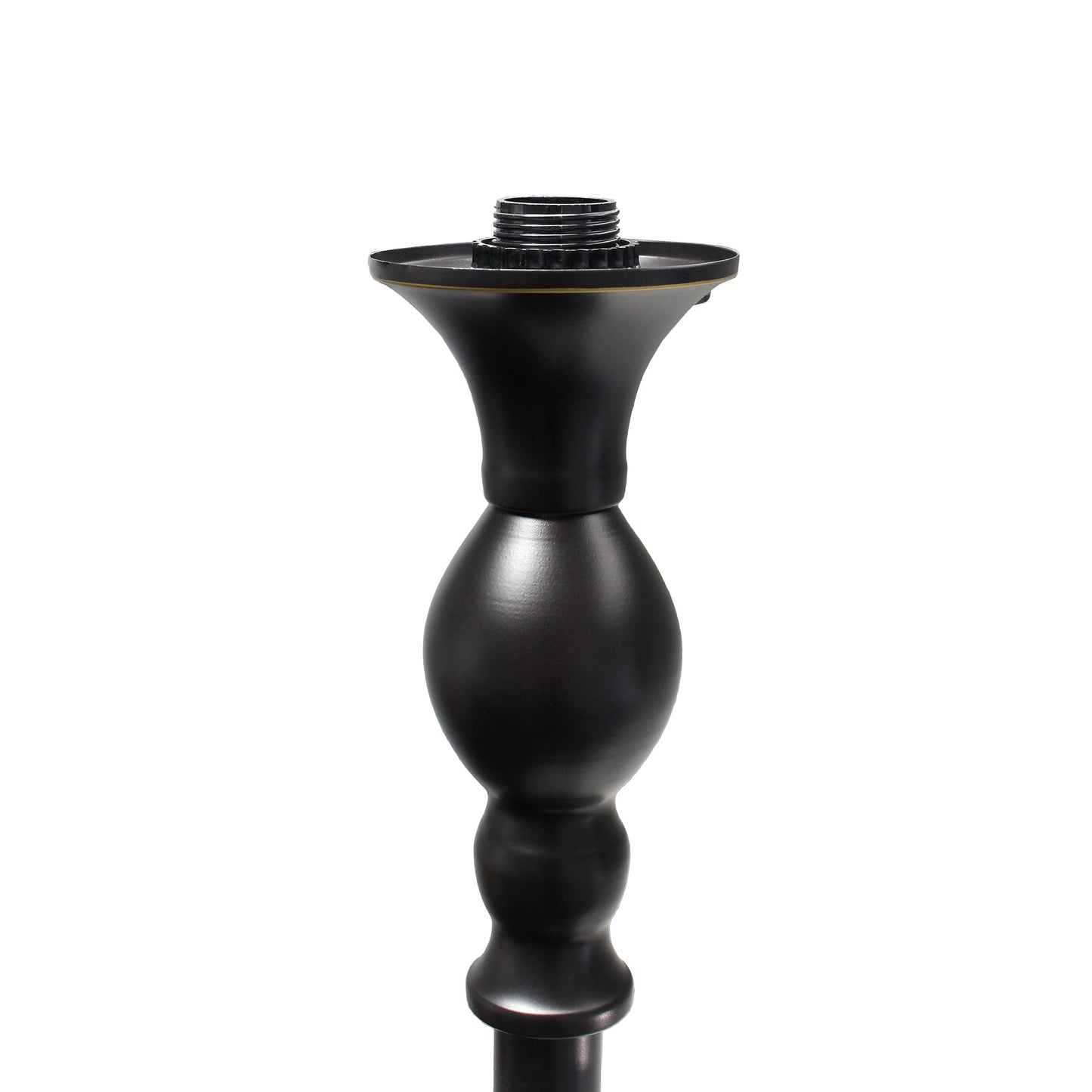 All The Rages Elegant Designs Marbleized White Glass Shade With Restoration Bronze & White Finish Torchiere Floor Lamp
